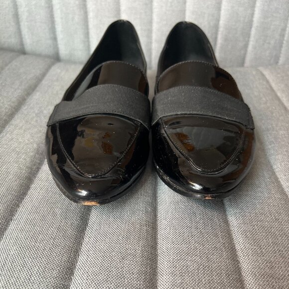 Kate Spade Corina Loafer Flats Black 8 Patent Leather - Picture 3 of 3